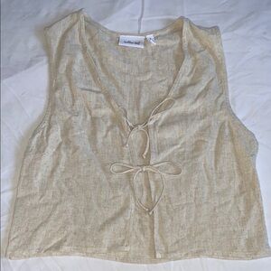 Willow & Root Cream Vest Neutral Women’s Size Small